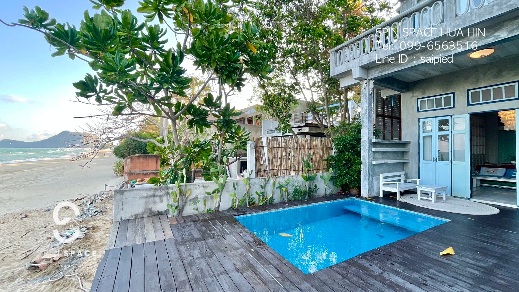 Beachfront 3 Bedrooms Pool Villa For Rent At Pranburi